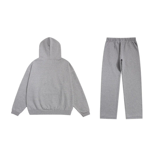 Cloudy Gray Essentials Tracksuit Pullover