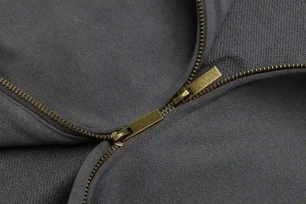 Fear of God Essentials Gray Zip-Up Hoodie | Clean Grey Full Zip Essentials Hoodie