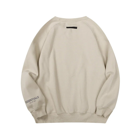 Oatmeal Heather Essentials Sweatshirt, Relaxed Crewneck