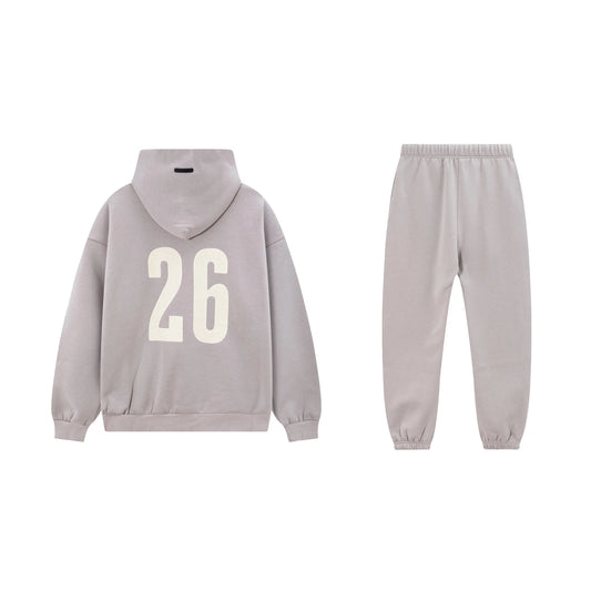 Cloudy Gray Essentials Tracksuit Pullover
