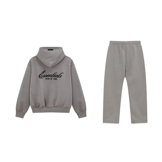 Gray Essentials Tracksuit Pullover