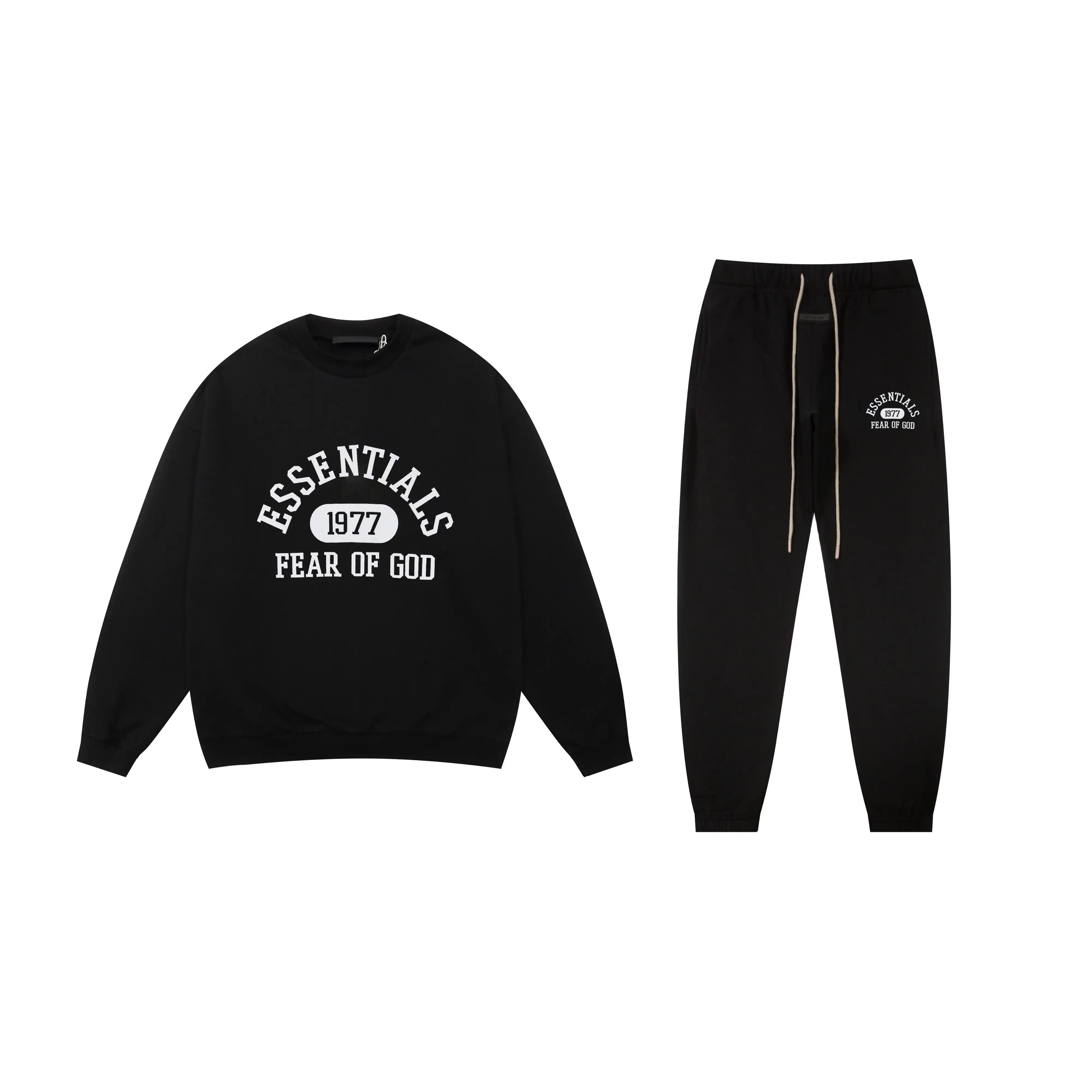 ESSENTIALS Clothing Black Tracksuit