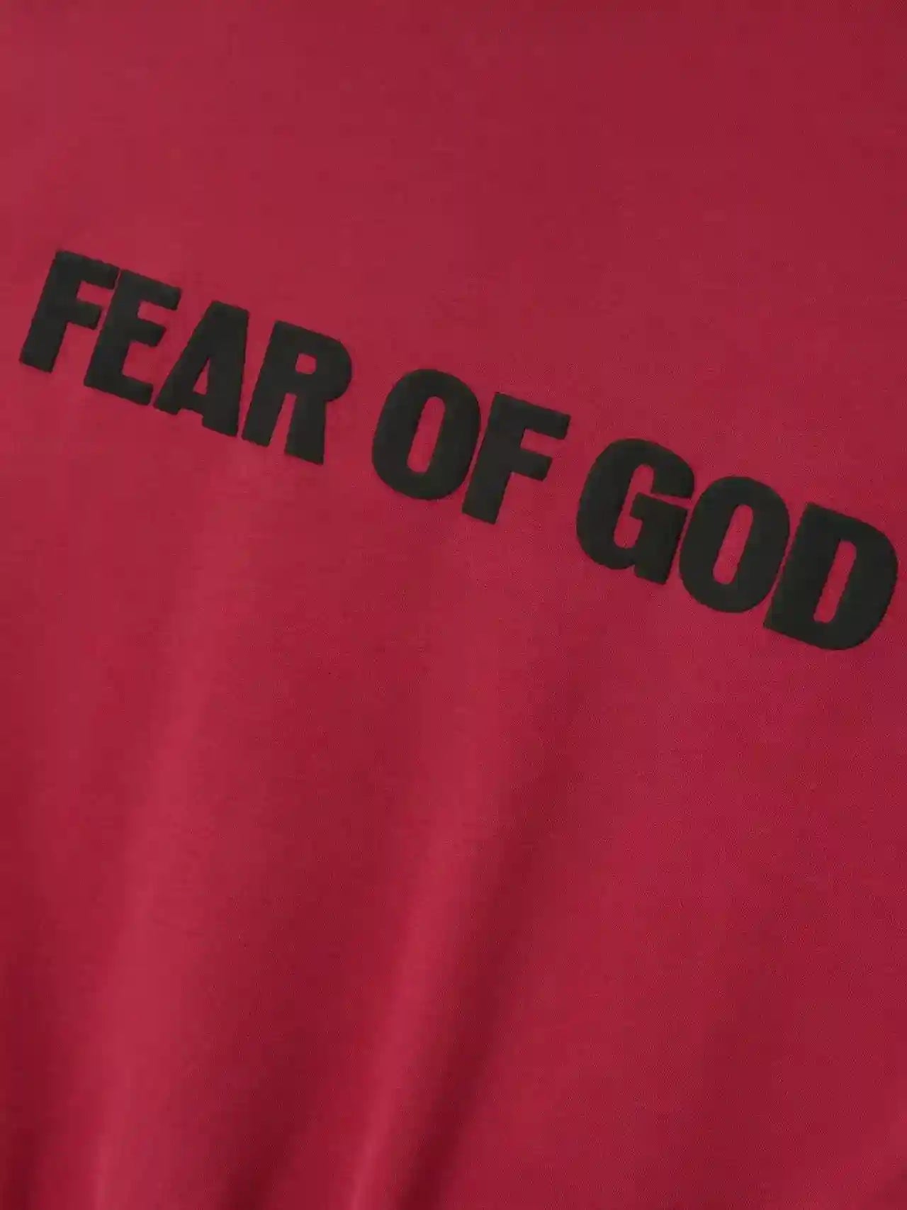 Fear of God ESSENTIALS Signature Freedom Now Red Hoodie