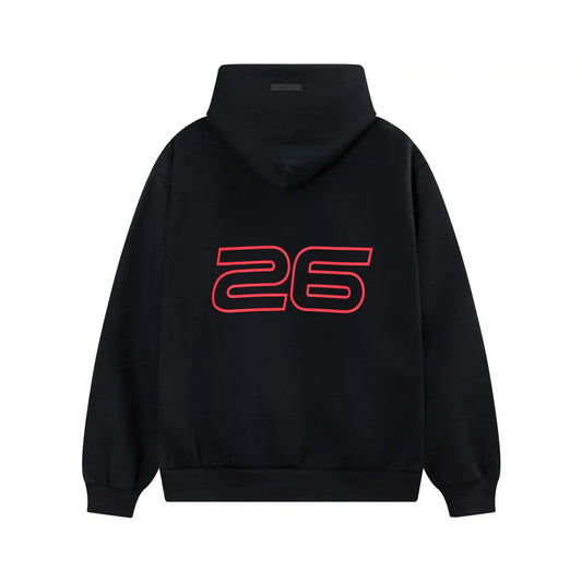 Fear of God ESSENTIALS Black Hoodie SS26