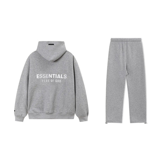 Cloudy Gray Essentials Tracksuit Pullover