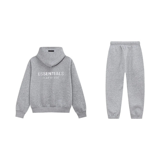 Cloud Gray Essentials Tracksuit Pullover