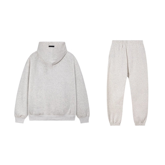 Light Heathered Oatmeal Essentials Tracksuit Pullover