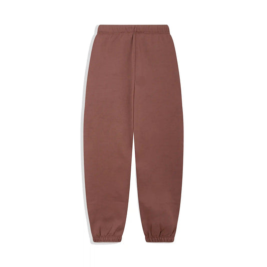 Essentials casual streetwear dark chestnut sweatpants by Fear of God outfit
