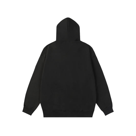 essentials black hoodie soft fleece pullover casual