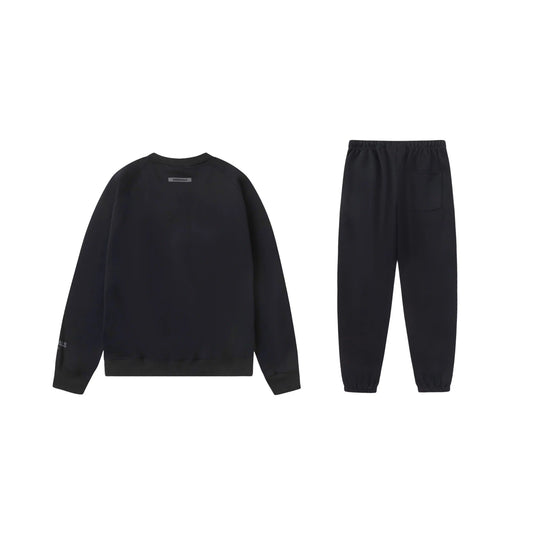 essentials black hoodie and pants relaxed fit by Fear Of God casual outfit