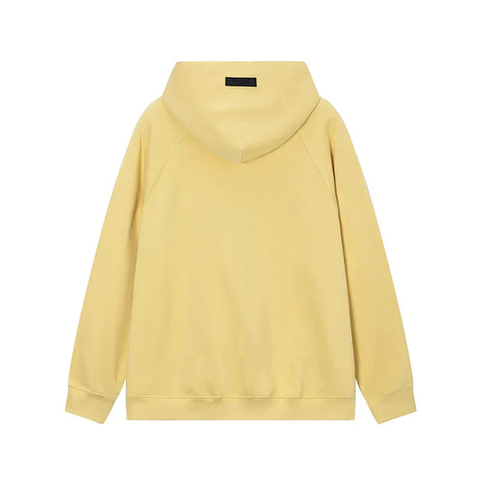 essentials garden yellow hoodie soft fleece pullover casual