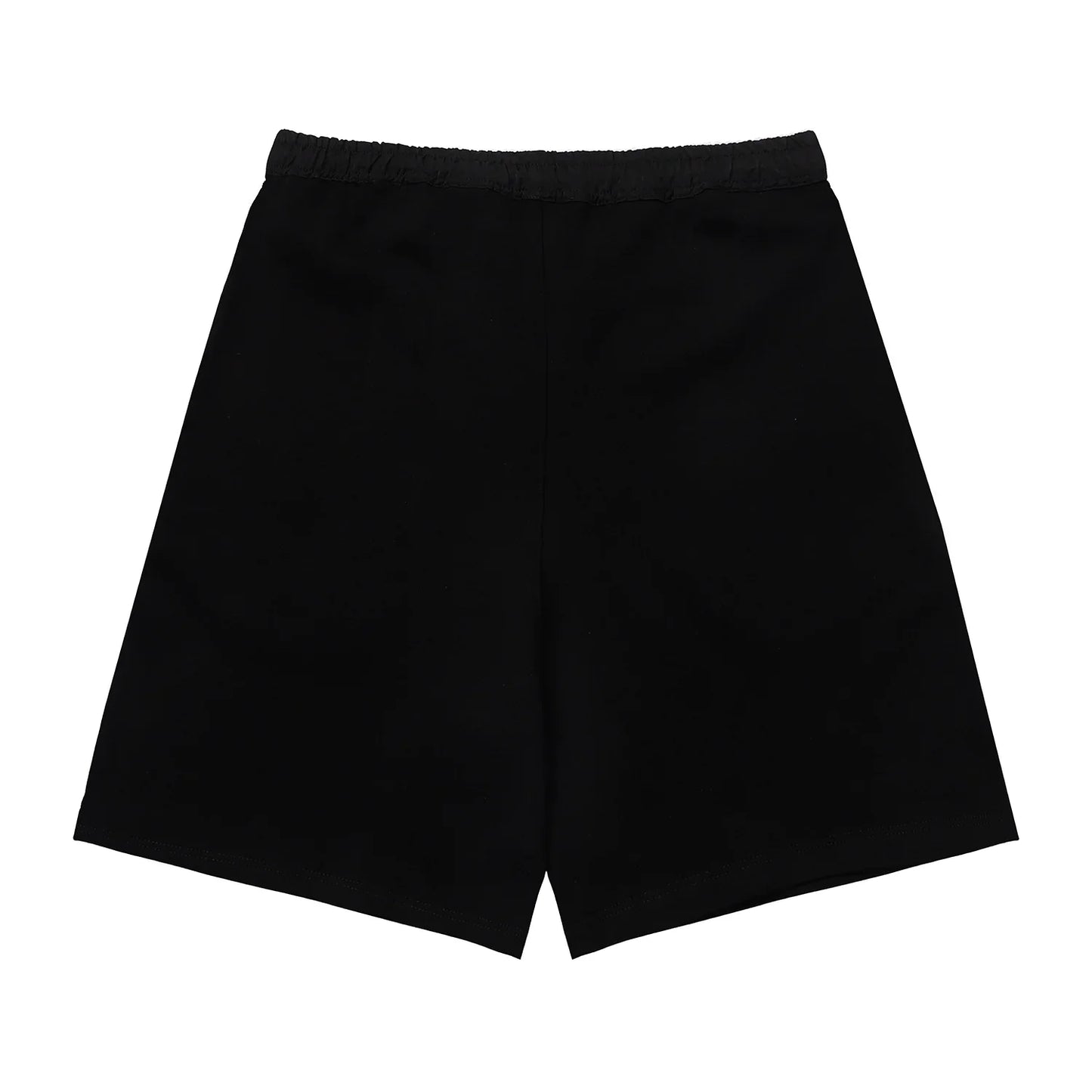 Fear of God Essentials Black fleece shorts relaxed fit side view