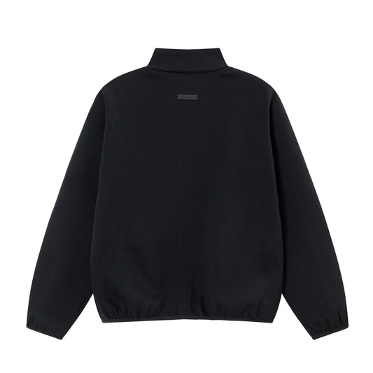 Fear of God ESSENTIALS BLACK Modern Fleece Track Jacket