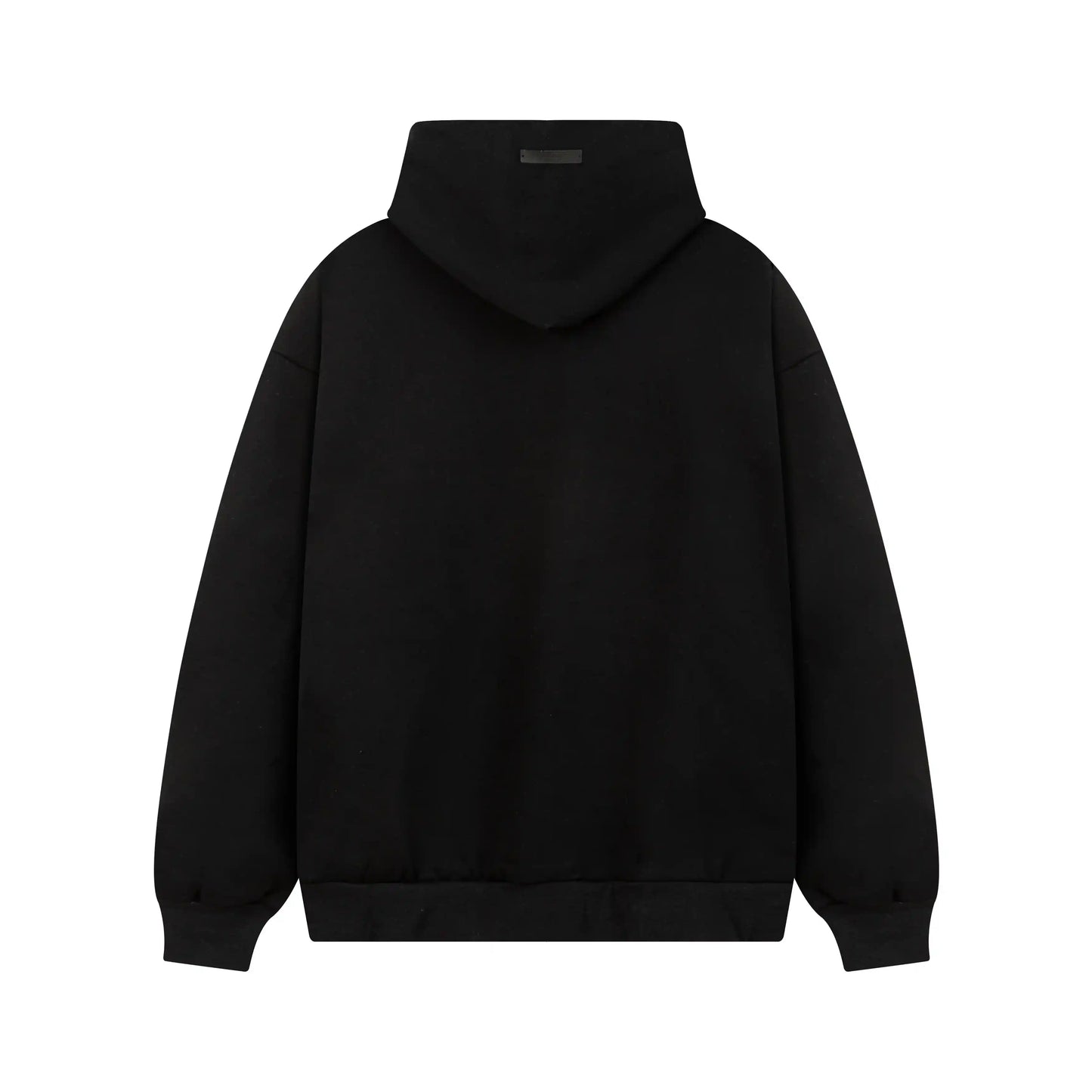 essentials black hoodie soft fleece pullover casual