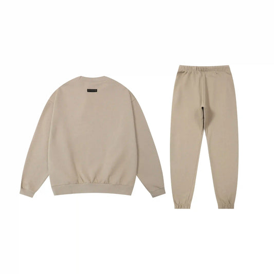 Fear of God Essentials Pastel Grey hoodie set hoodie and jogger set