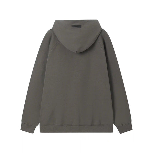 essentials grey pullover hoodie soft fleece casual