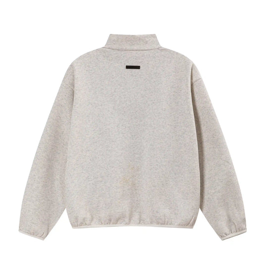 Fear of God ESSENTIALS Light Heathered Oatmeal Modern Fleece Track Jacket