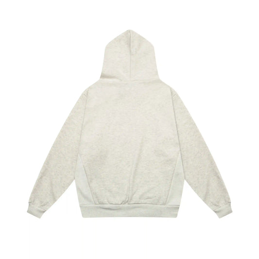 essentials light heather oatmeal pullover hoodie soft fleece casual