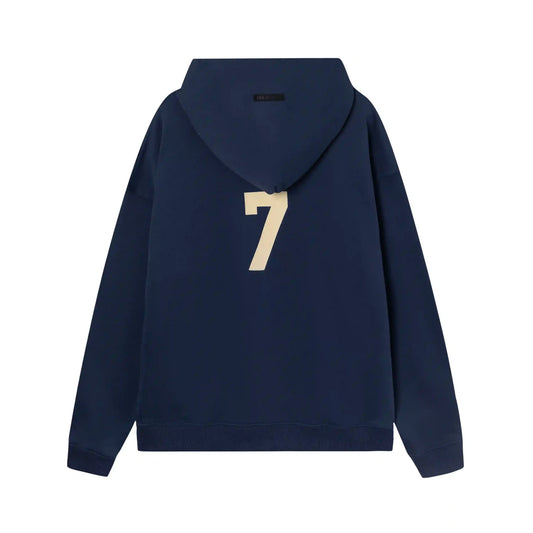 essentials blue hoodie fleece pullover casual