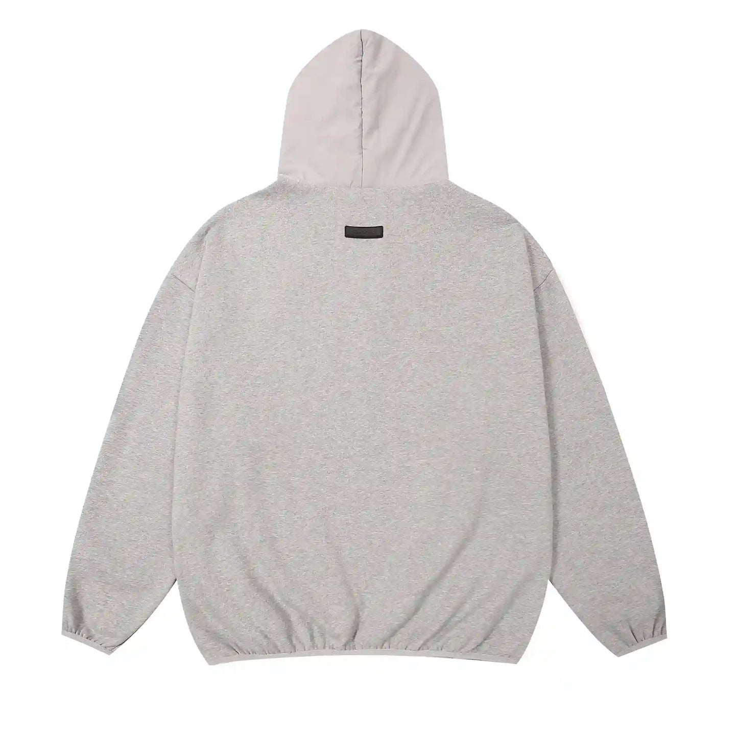 essentials light heather oatmeal pullover hoodie soft fleece casual