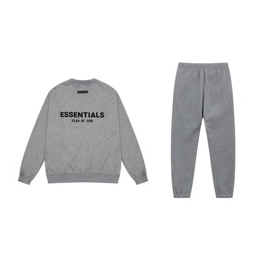 Essentials Dark Heather Oatmeal Fleece Set – Everyday Casual Comfort