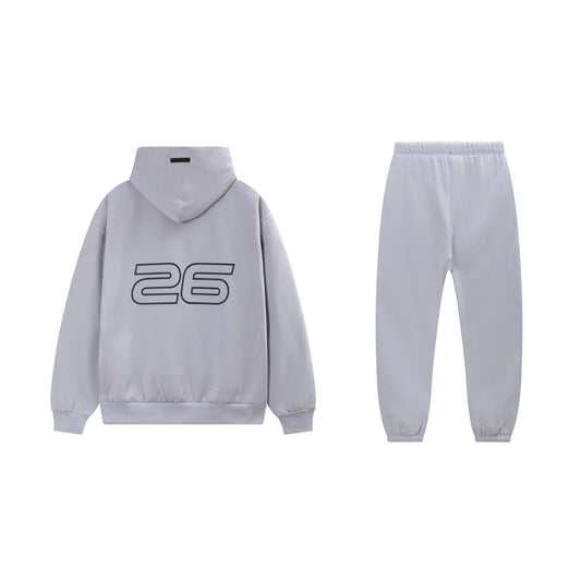 Heather Grey Essentials Tracksuit Pullover