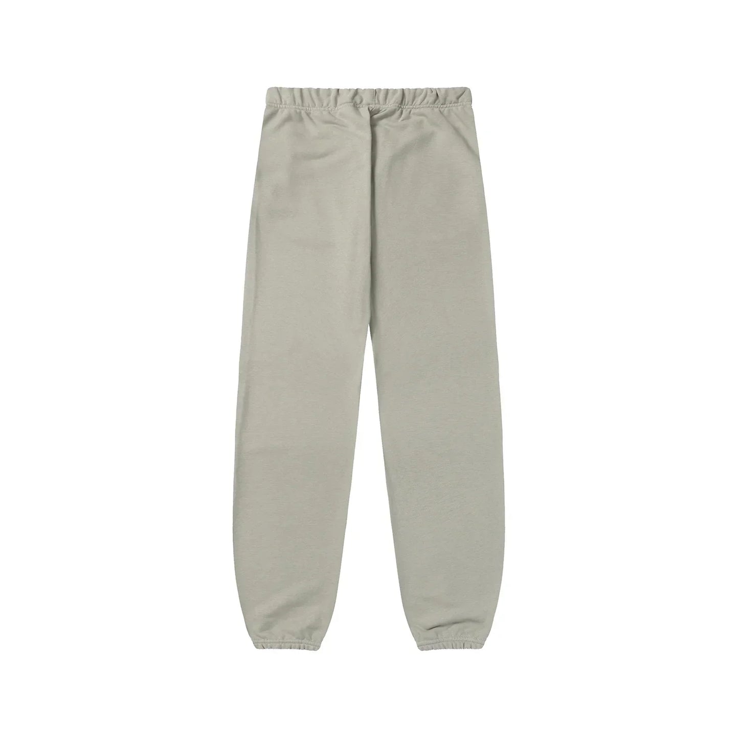 Jogger style heathered grey sweatpants by Fear of God with elastic waistband