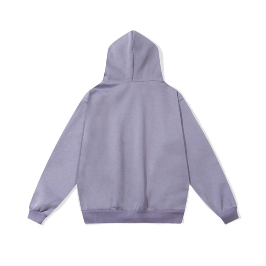 essentials pastel purple hoodie soft fleece pullover casual