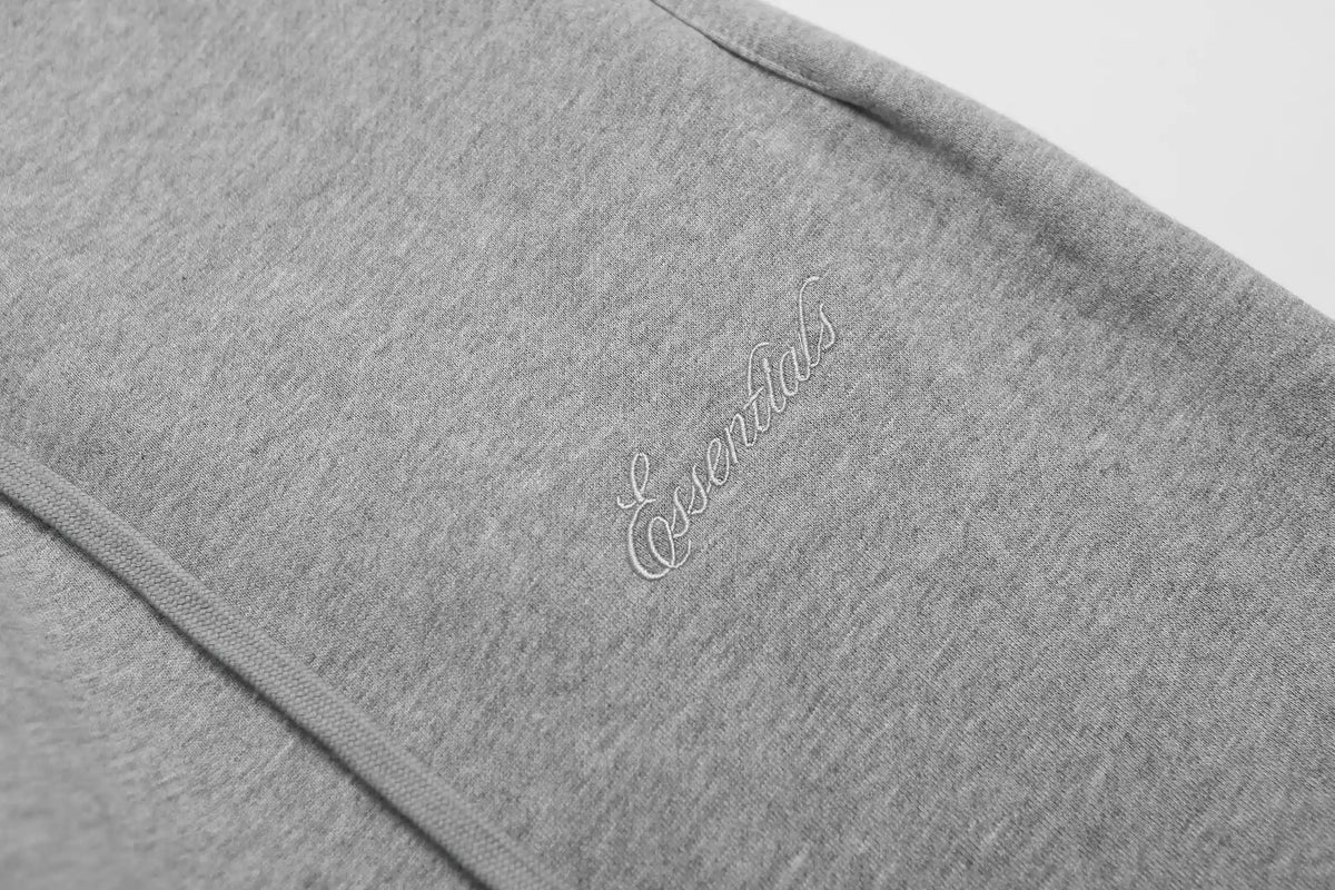 Cloudy Gray Essentials Tracksuit | Everyday Hoodie & Joggers