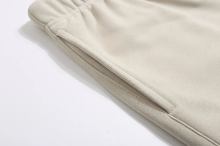 Essentials Cloud Dance fleece shorts back view – Fear of God