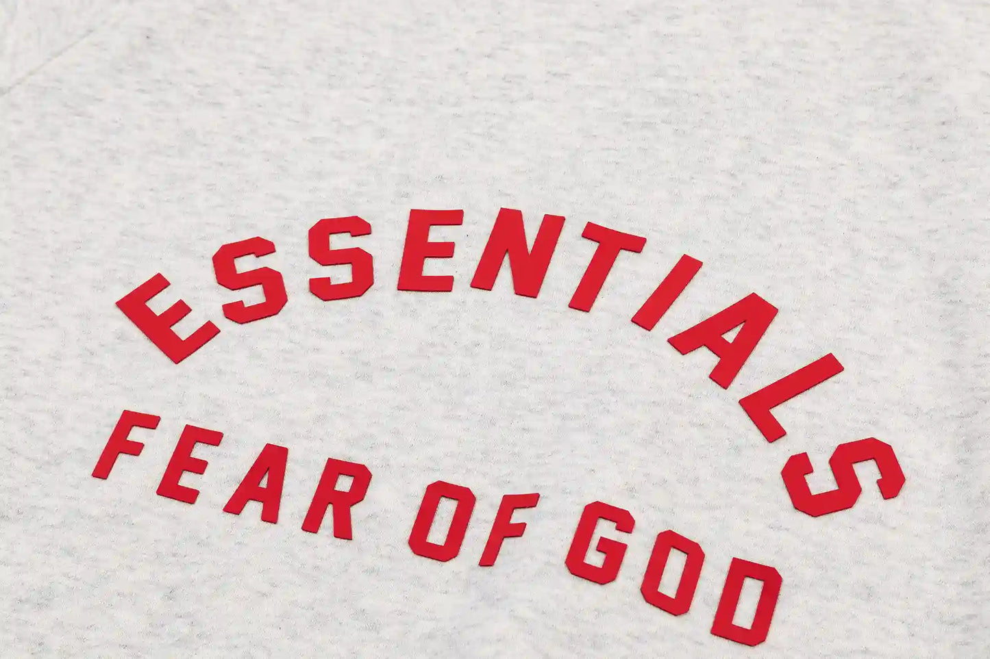 Fear of God ESSENTIALS Light Heathered Oatmeal Hoodie