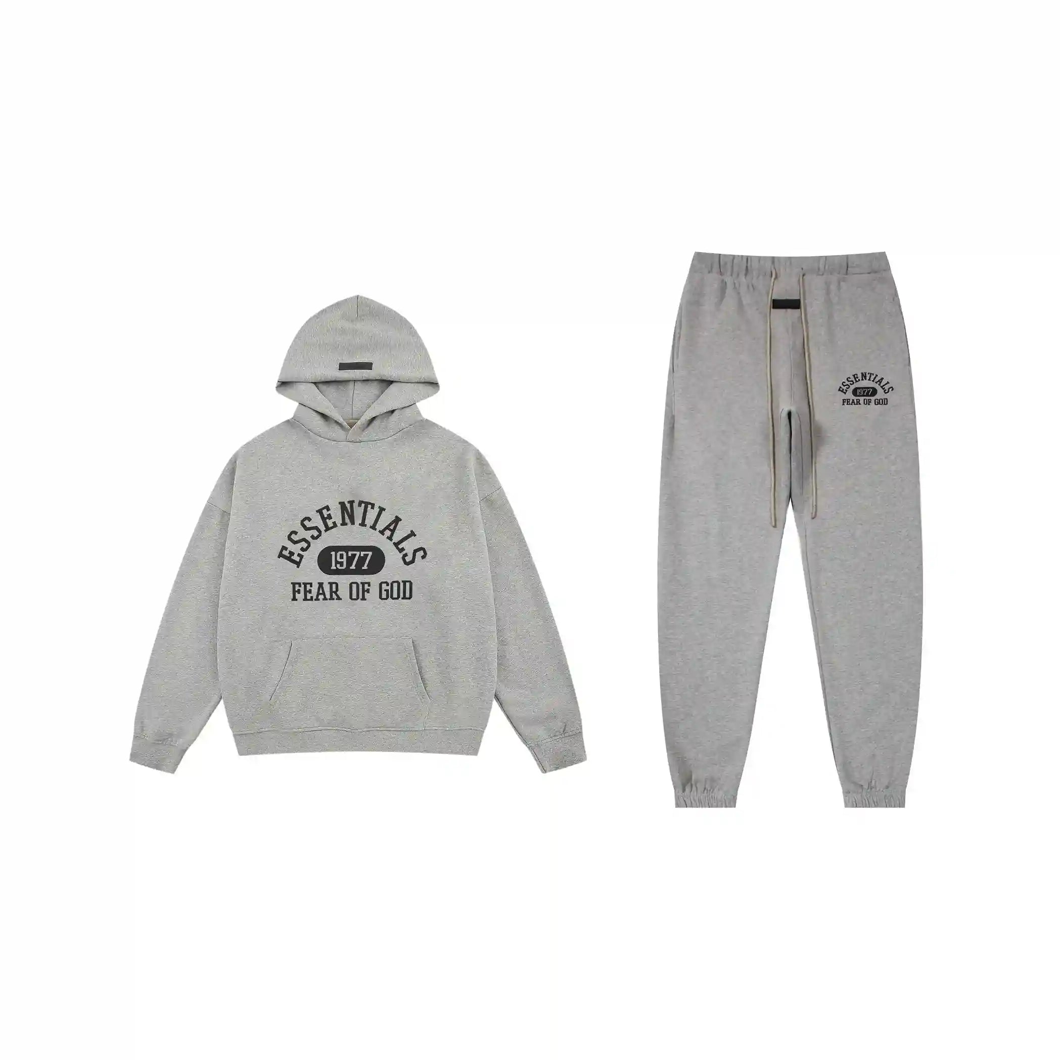 ESSENTIALS Clothing Dark Heather Oatmeal Tracksuit