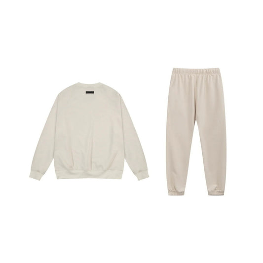 Essentials cloud dance daily comfort fleece hoodie with soft interior detail by Fear Of God