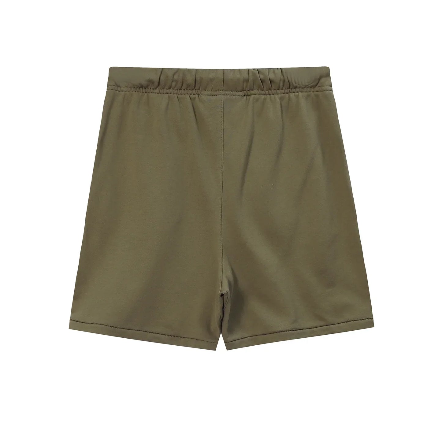 Fear of God Essentials Sandrift fleece shorts relaxed fit side view