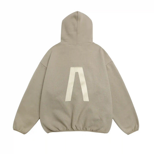Fear of God Essentials Heathered Grey pullover hoodie relaxed fit