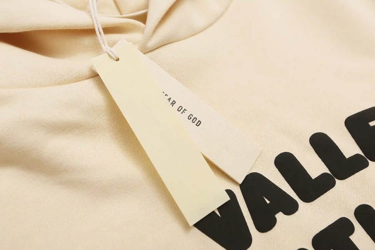 Fear of God Essentials Hoodie – Apricot All Valley Graphic