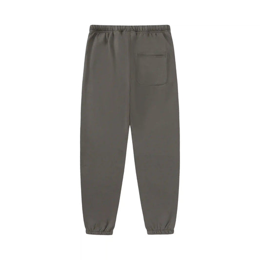 Premium fleece fabric detail on grey sweatpants by Fear of God