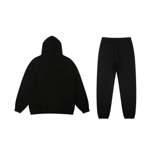 Fear of God Essentials Black hoodie set hoodie and jogger set