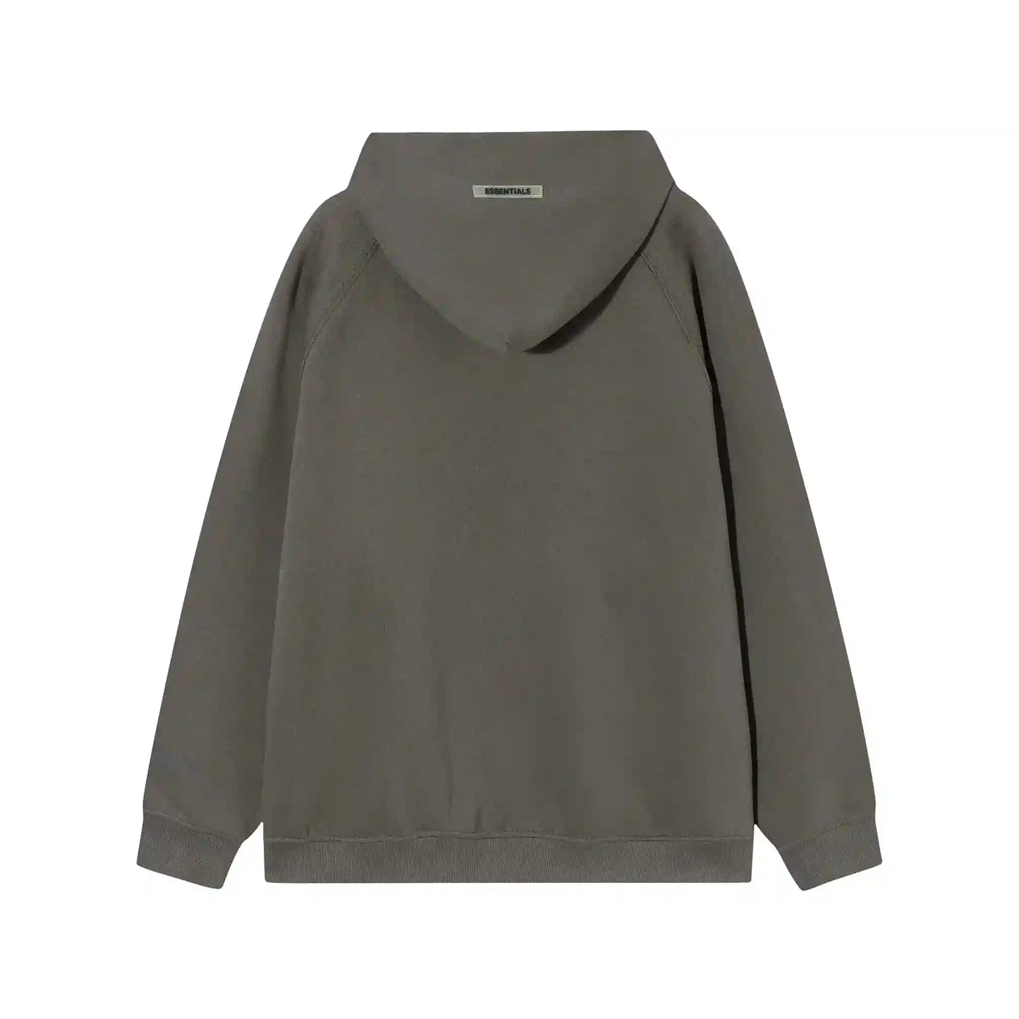 essentials dark heather grey hoodie fleece pullover casual