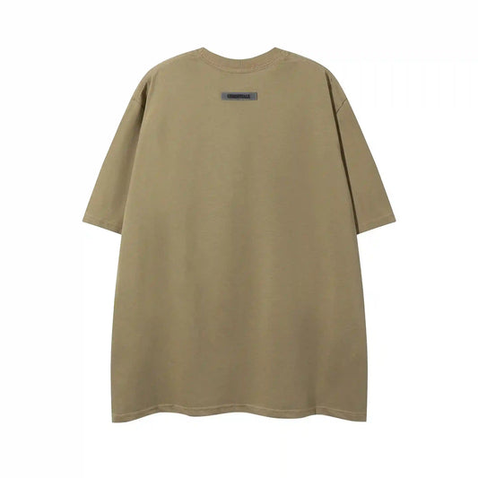 Classic crew neckline on Essentials harvest brown t-shirt by Fear of God