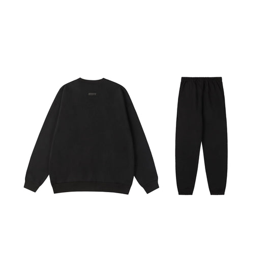 Fear of God Essentials Black hoodie set hoodie and jogger set