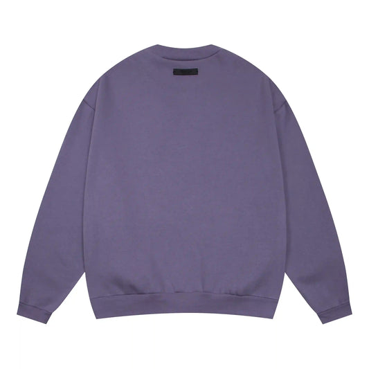 essentials pastel purple crewneck sweatshirt soft fleece casual