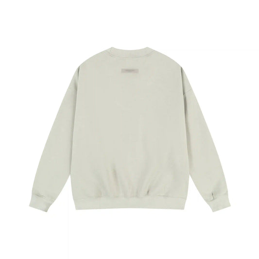 Full Sleeves Essentials Clothing Ash Grey Sweatshirt back