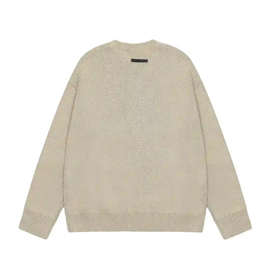 long sleeves Essentials Clothing Heathered Grey Sweatshirt back