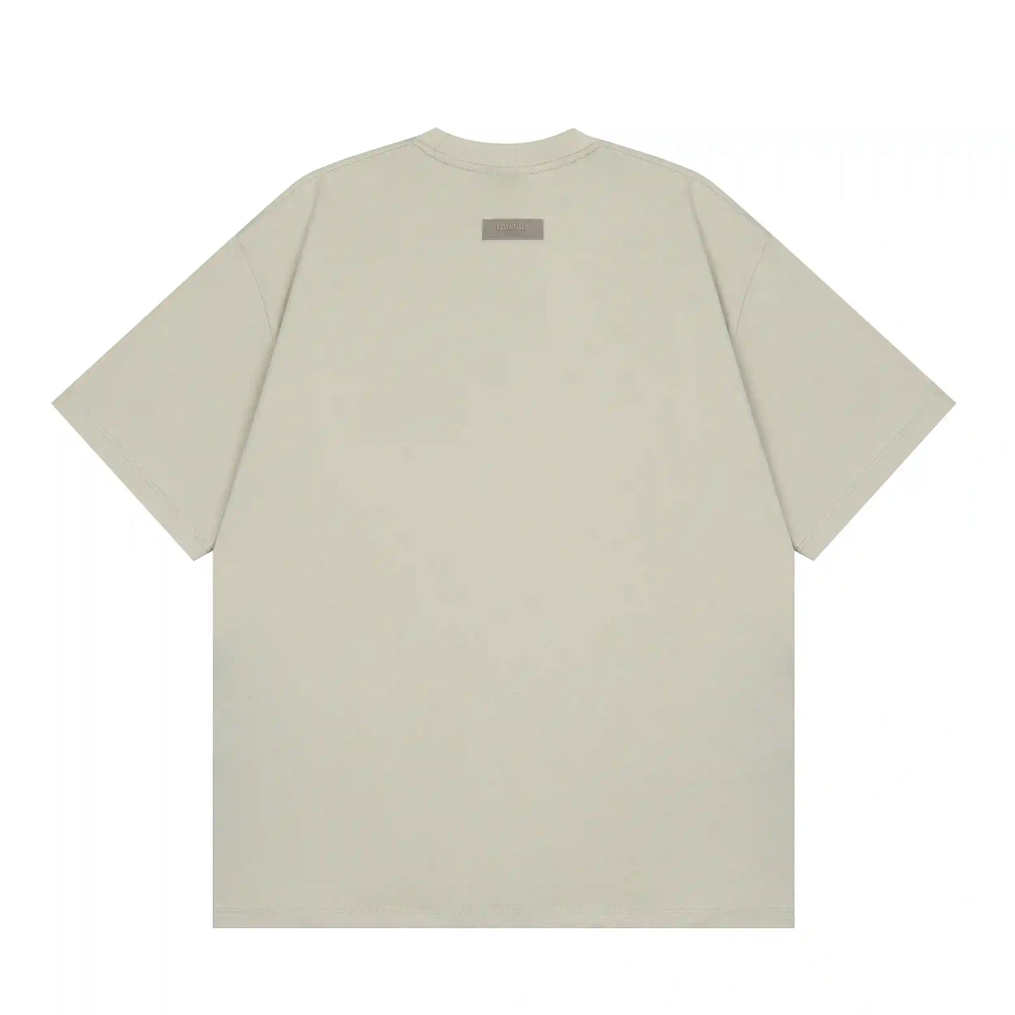 Classic crew neckline on Essentials wheat t-shirt by Fear of God