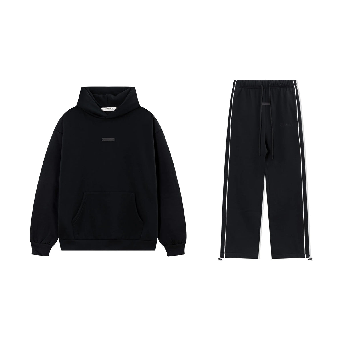 Black Essentials Tracksuit Pullover