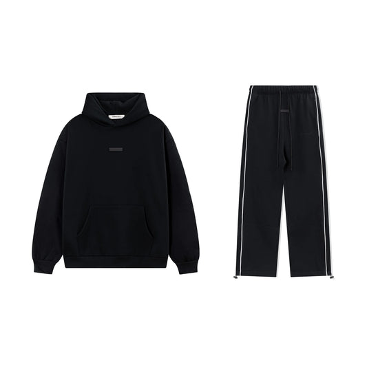 Black Essentials Tracksuit Pullover