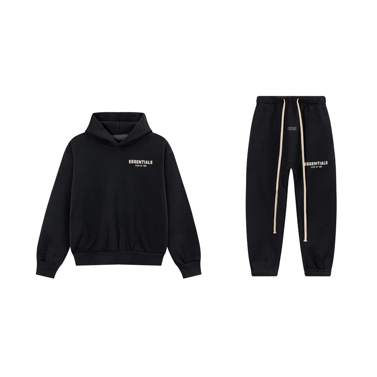 Black Essentials Tracksuit Pullover