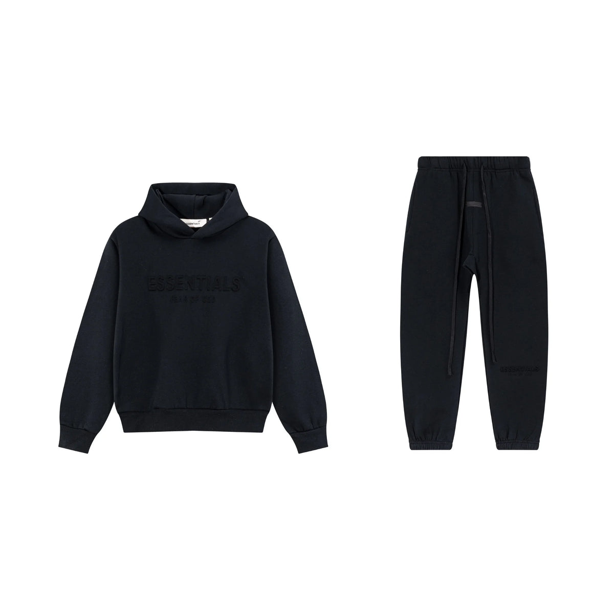 Black Essentials Tracksuit Pullover