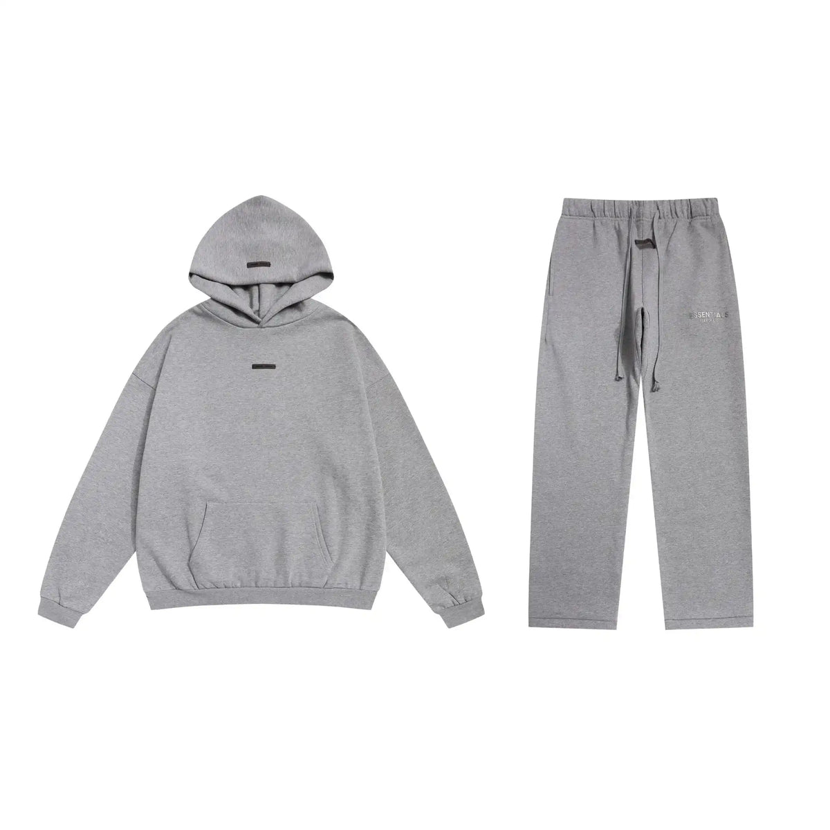Cloudy Gray Essentials Tracksuit Pullover